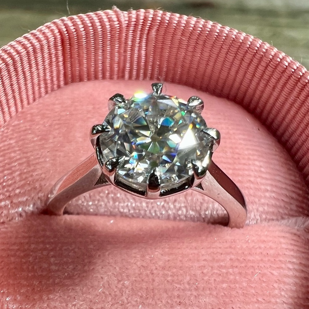 *SOLD* 2ct OEC Moissanite Solitaire SS